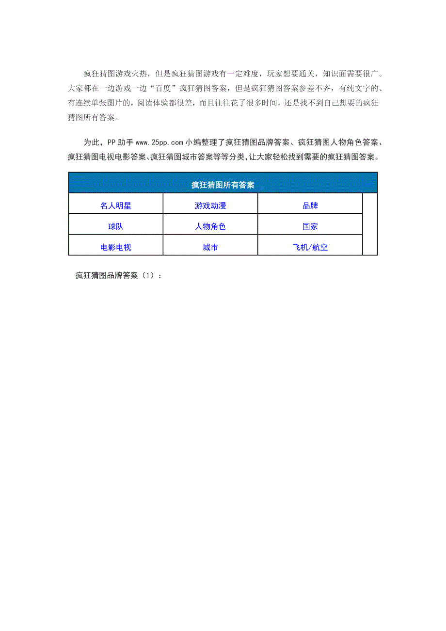 （精选）疯狂猜图所有答案品牌大全(图)_第1页