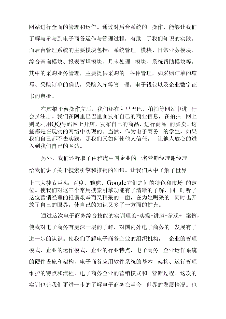 关于电子商务实训报告总结范文三篇_第3页