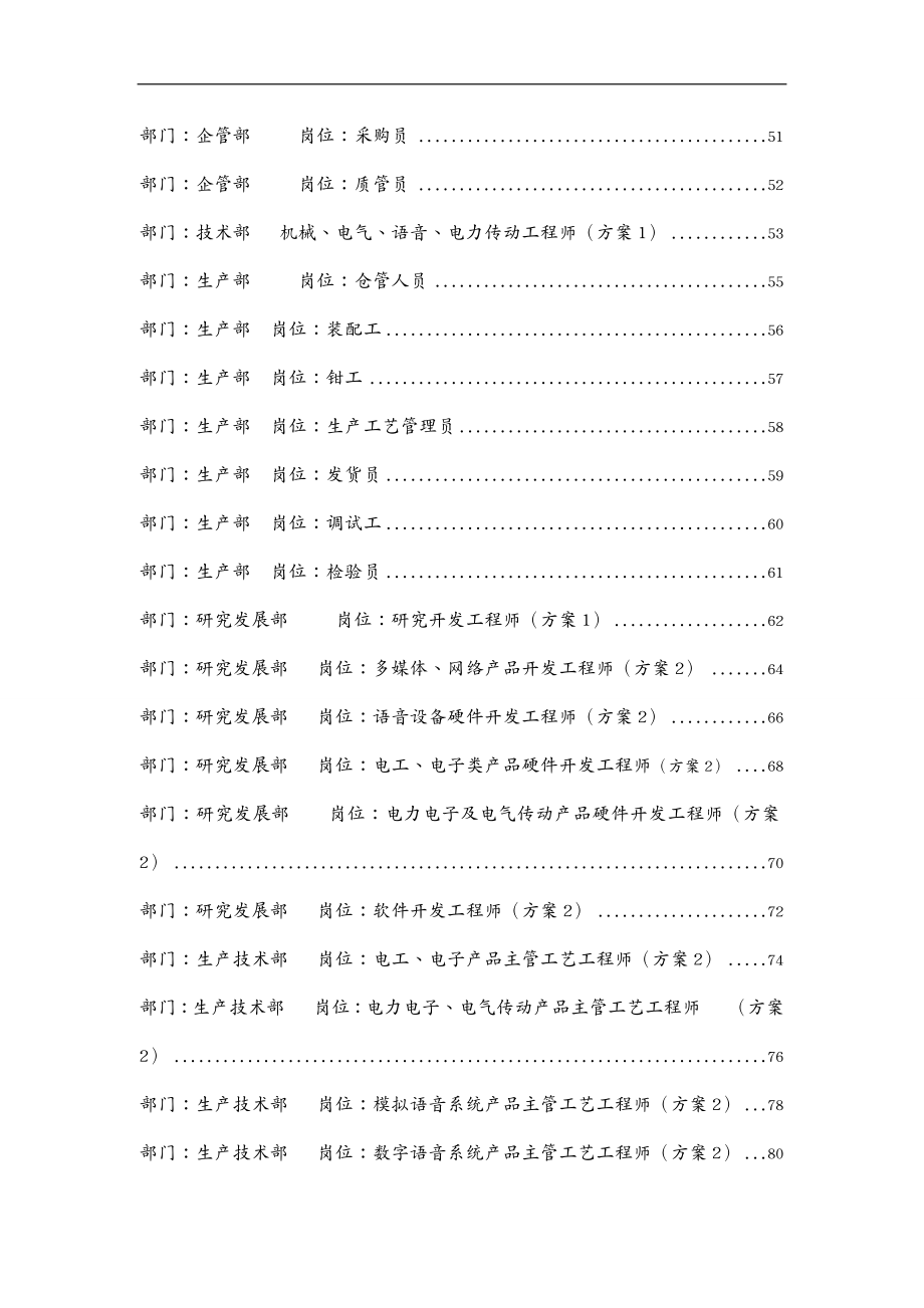 岗位职责某公司部门岗位绩效评量表汇编_第4页