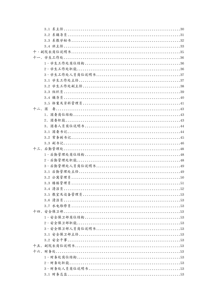 岗位职责某电子信息专修学院岗位说明书_第4页