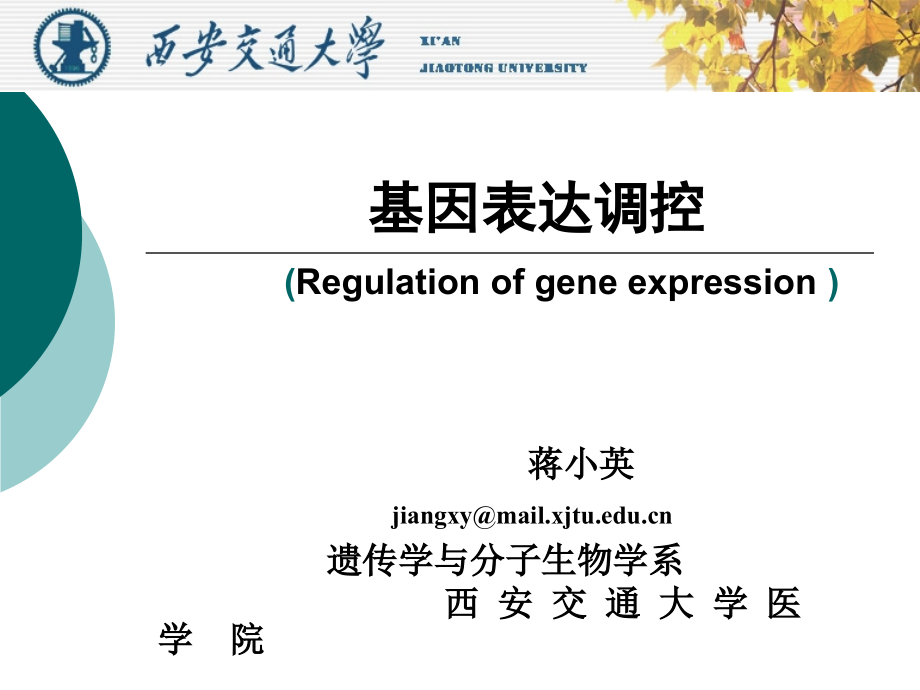 分子生物学-表达调控ppt课件_第1页