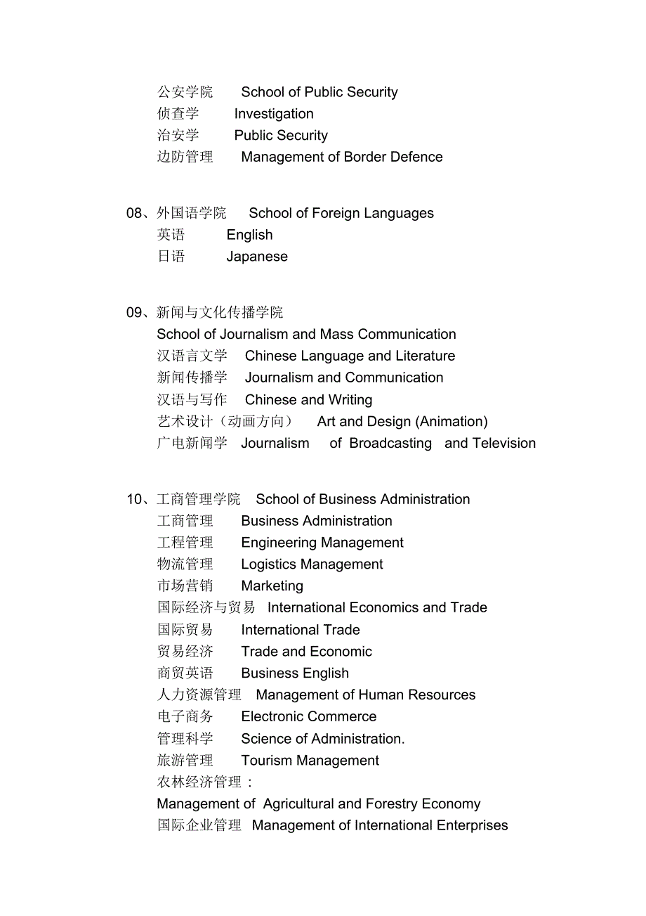 4155编号中南财经政法大学证书翻译用词_第3页