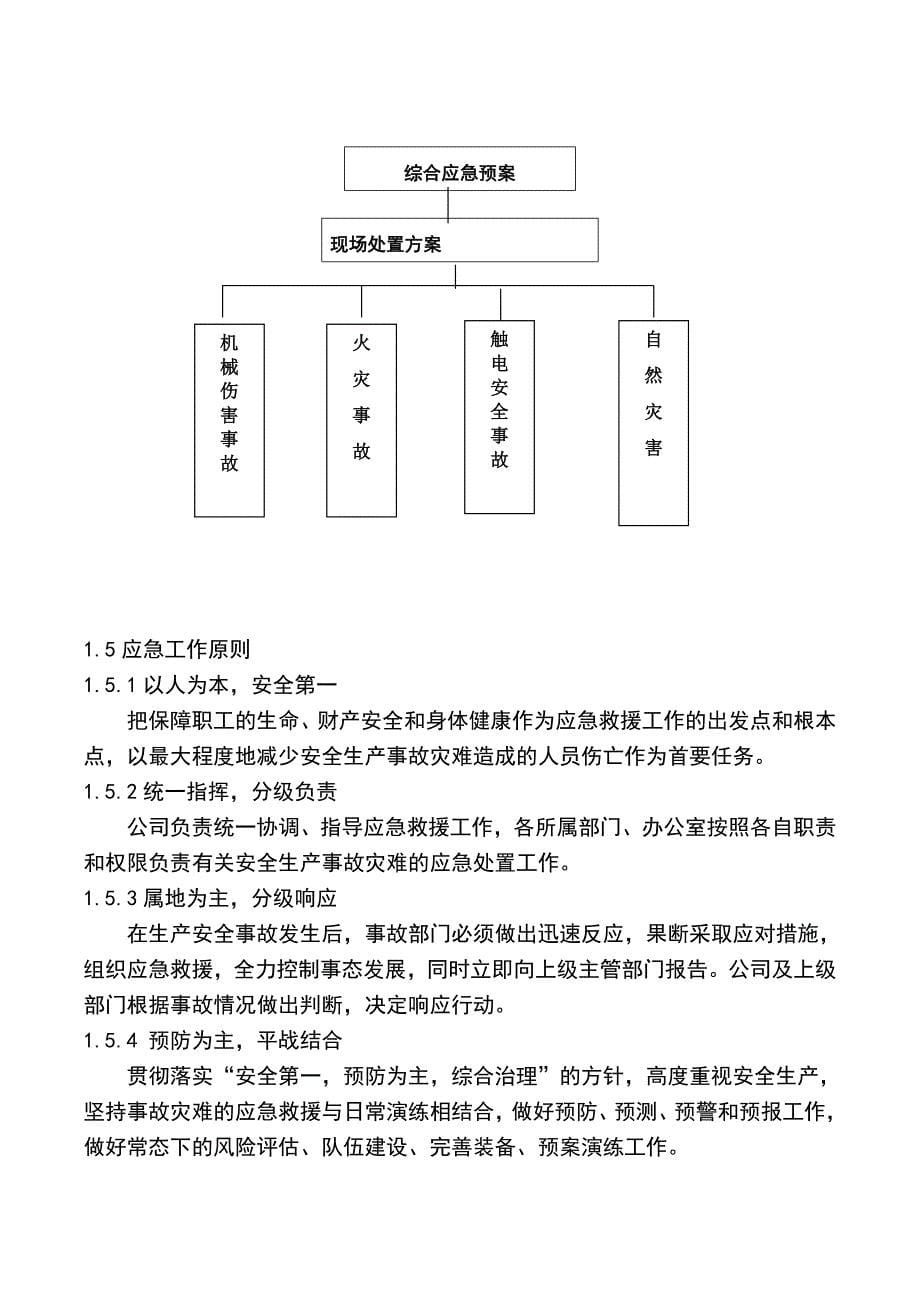 企业安全生产应急预案doc_第5页