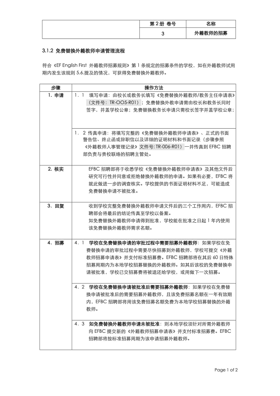 替换外籍教师申请管理流程_第1页