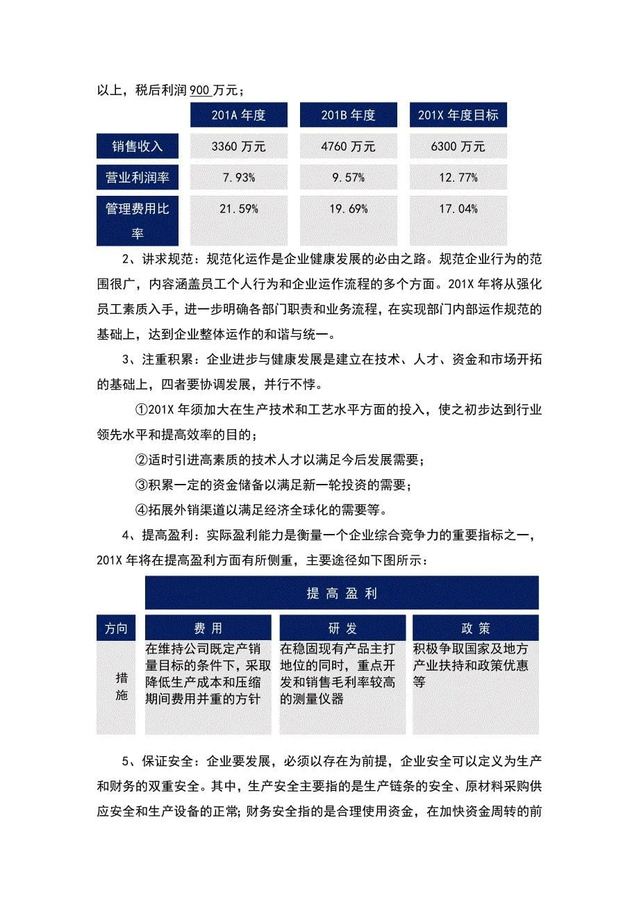 （精选）某仪器企业工作思路与计划_第5页