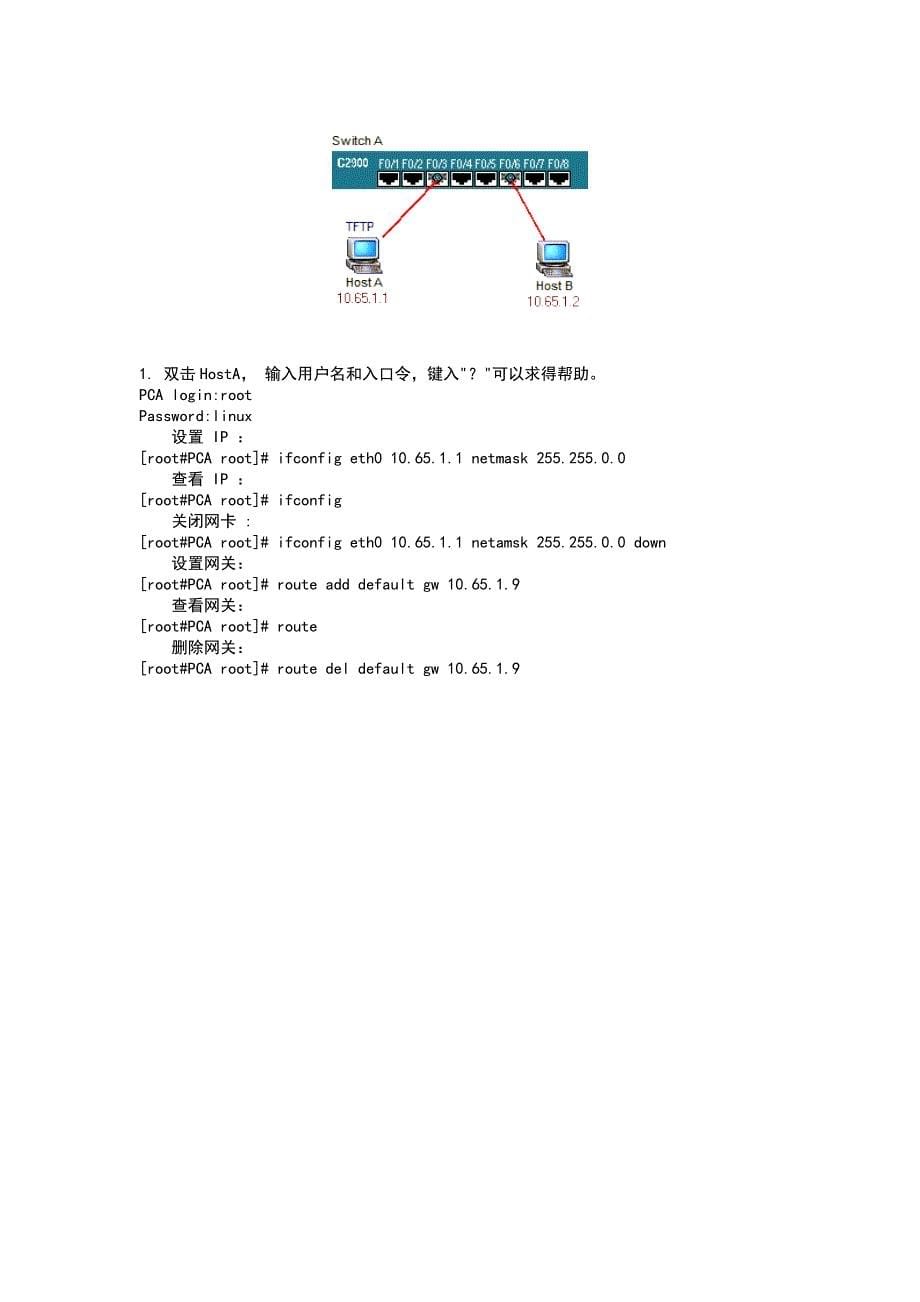 （精选）路由器和交换机基本配置-实验报告_第5页