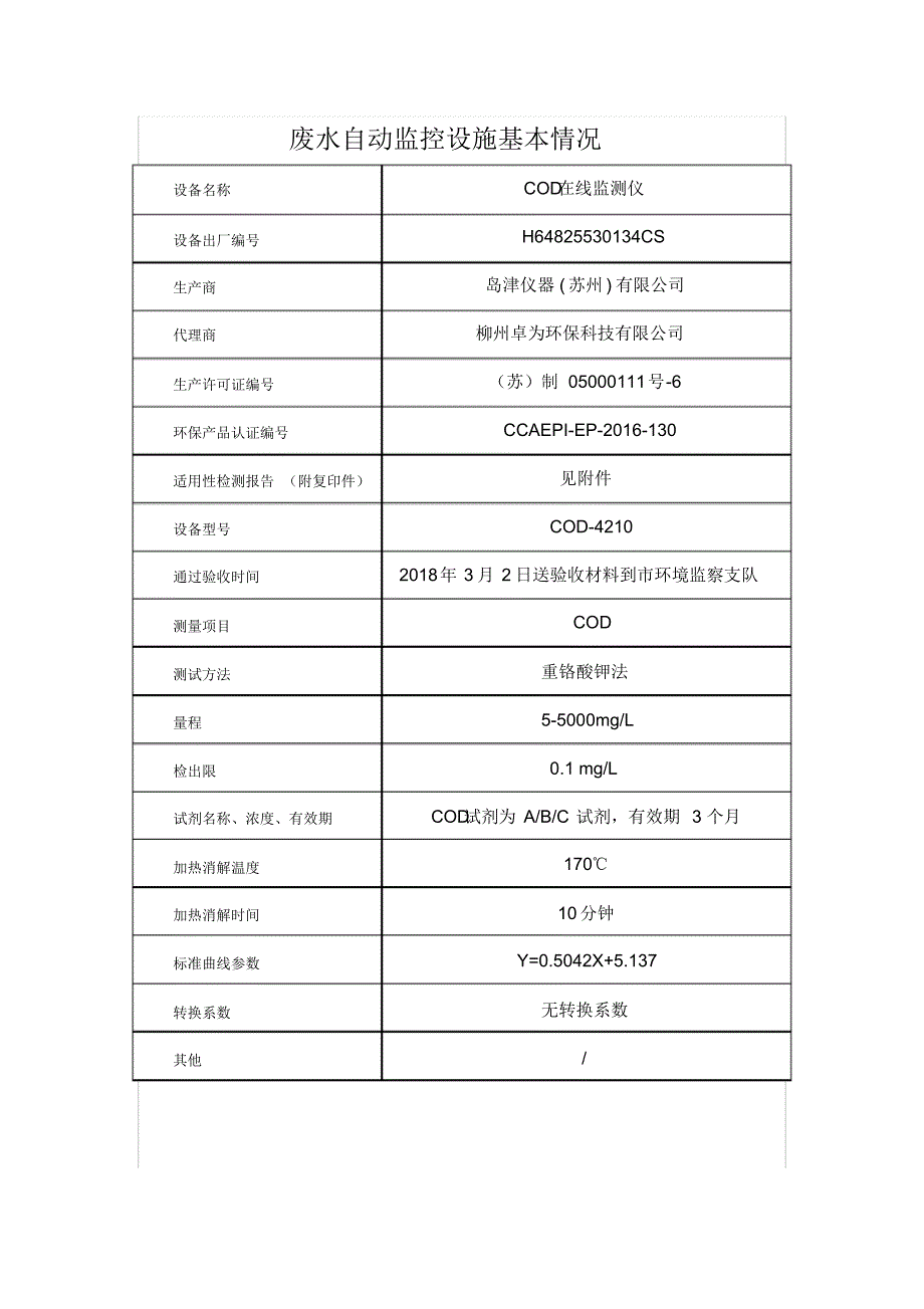 3661编号污染源自动监控设施备案登记表废水_第3页