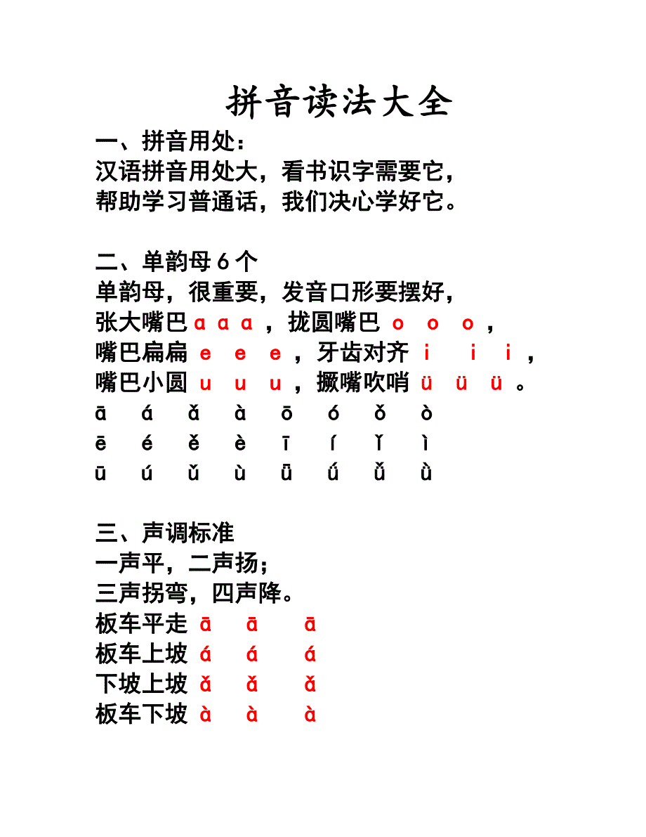 拼音读法大全doc_第1页