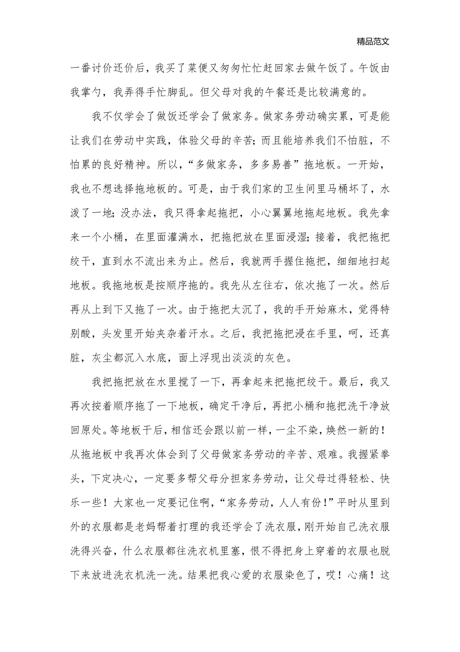 暑假家庭角色体验社会实践报告_暑期社会实践报告__第3页