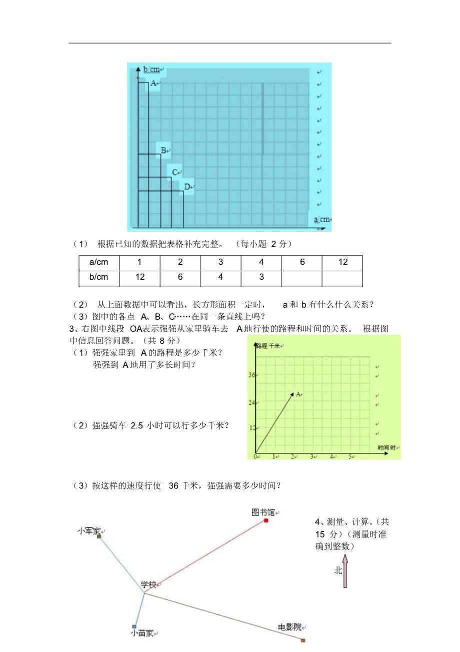 北师大版2018年六年级数学下册第四单元《正比例和反比例》单元测试卷_第3页