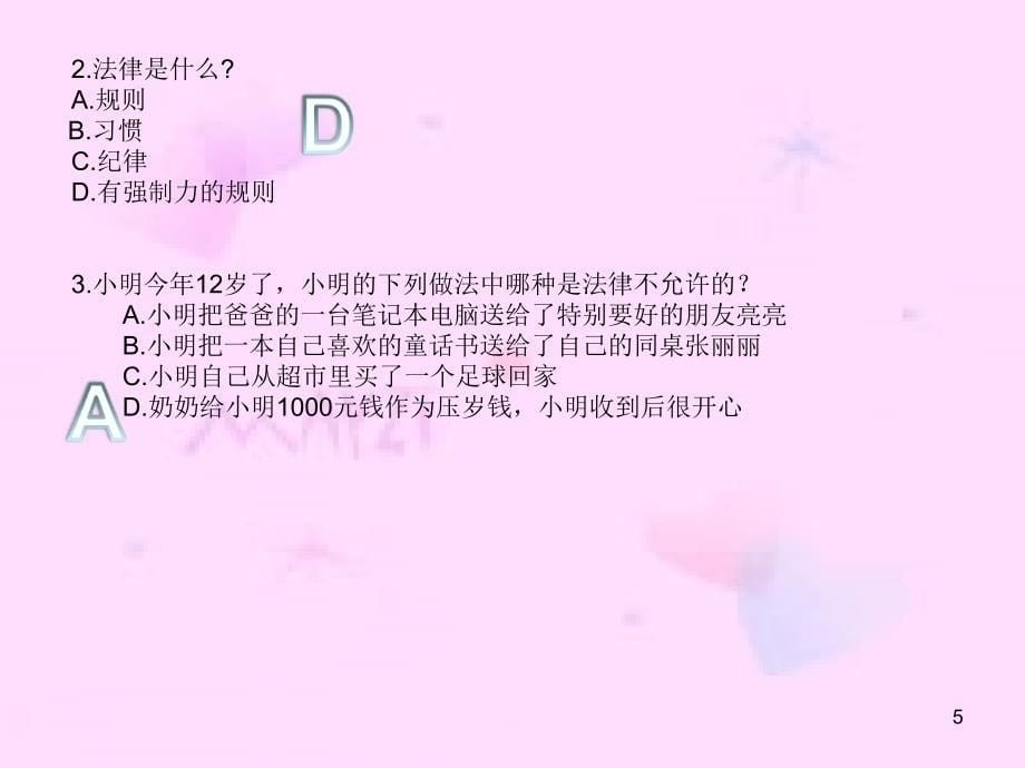 [教学]小师长教师法制教导主题班会PPT幻灯片_第5页