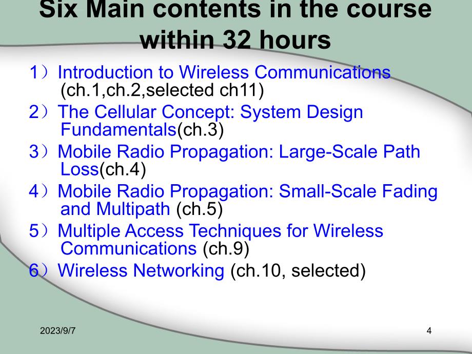 无线通信原理(双语)第一讲考试必备ppt课件_第4页