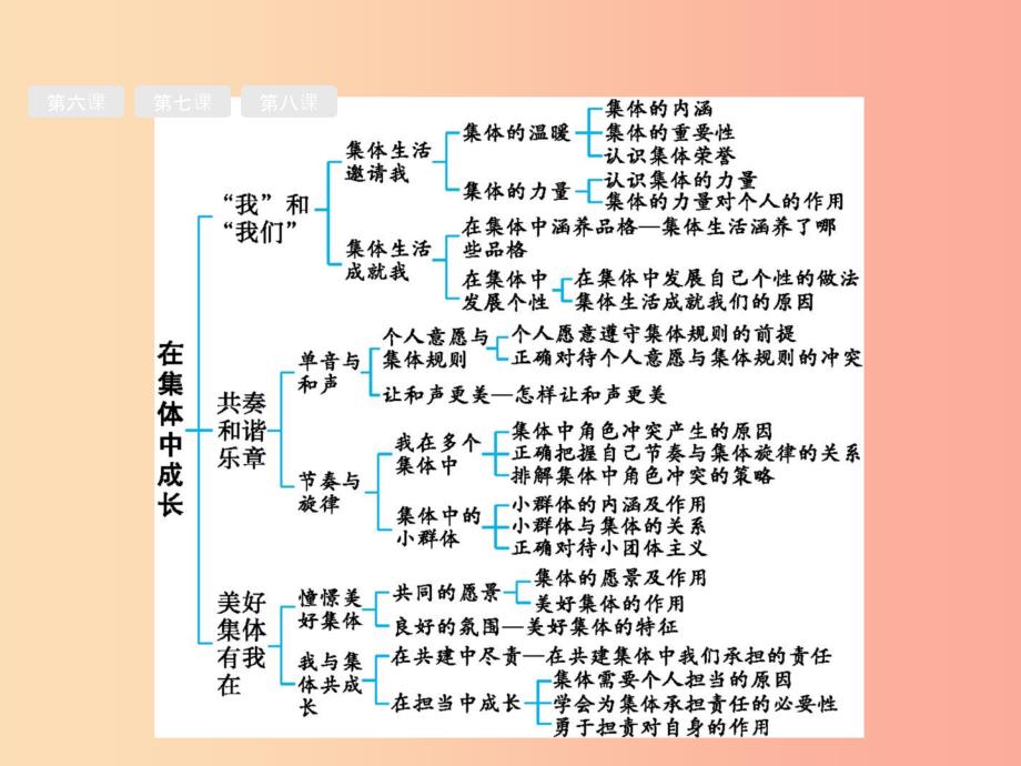 甘肃地区2019年中考道德与法治七下第三单元在集体中成长复习课件_第2页