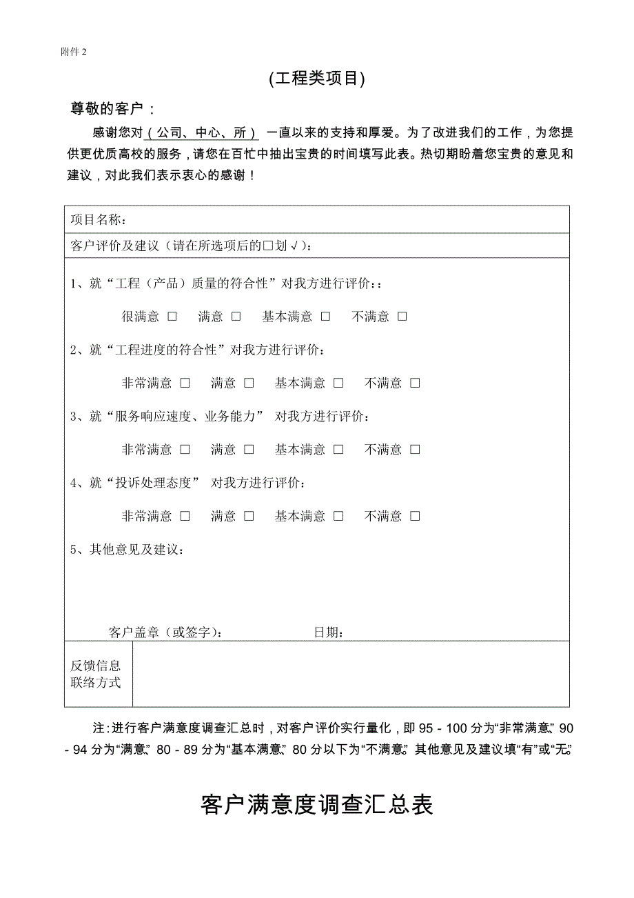 {精品}客户满意度调查表(模板)_第3页