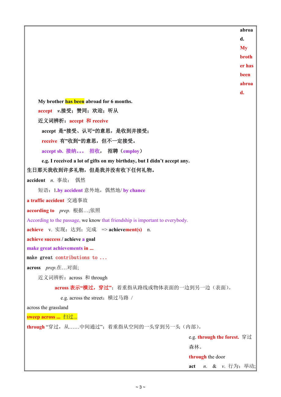 高考必备初中1600词汇详解_第3页