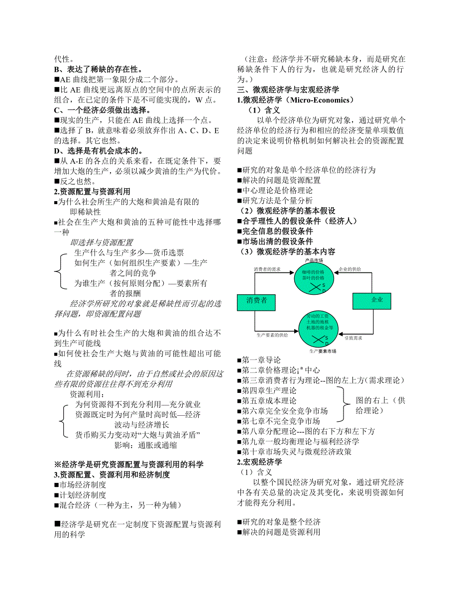 西方经济学微观经济学知识点总结精品_第2页