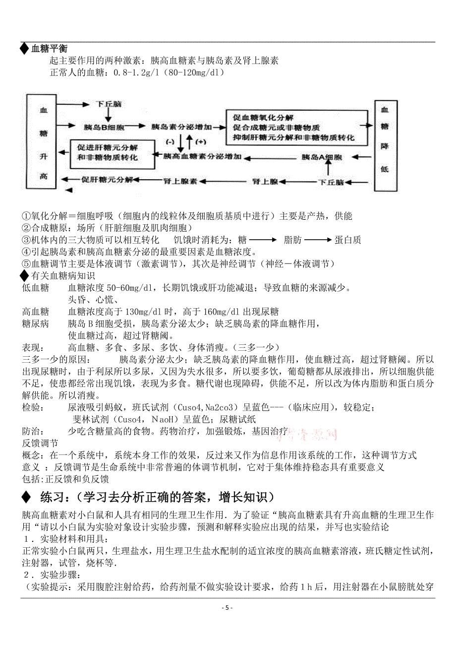 高中生物必修三知识点总结精品_第5页