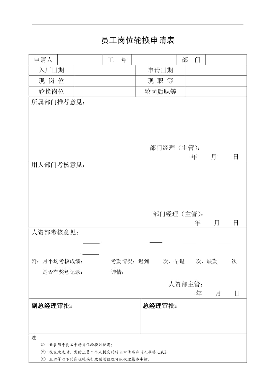 公司员工岗位轮换和晋升丶晋级制度_第3页