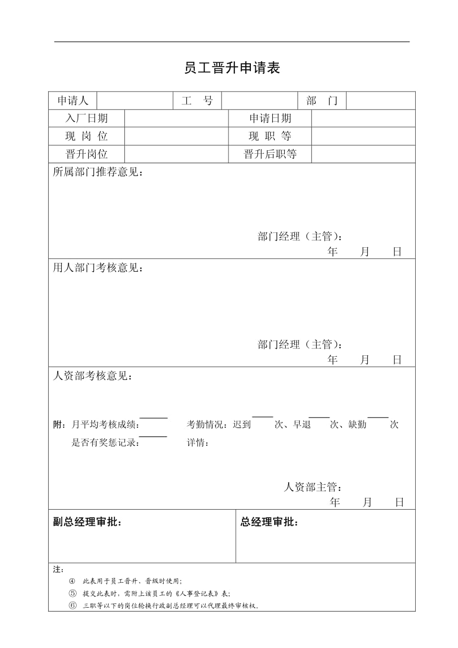 公司员工岗位轮换和晋升丶晋级制度_第4页