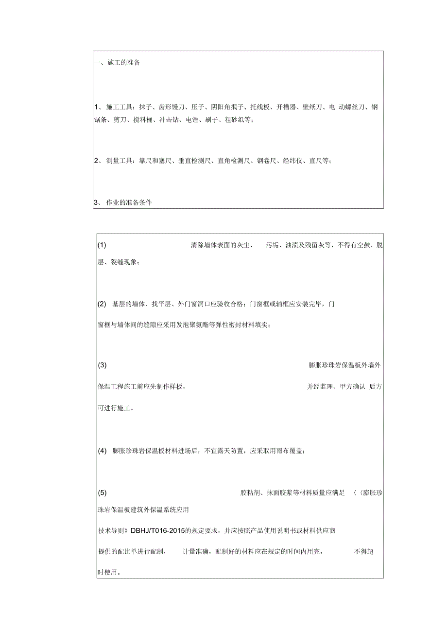 外墙膨胀珍珠岩保温质量技术交底卡资料_第2页