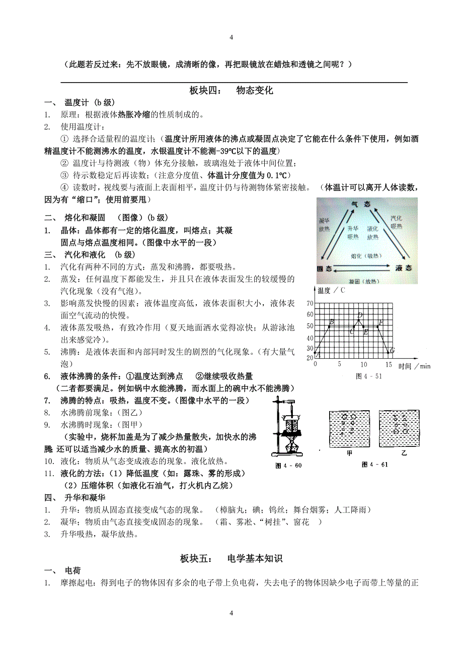 九年级初中物理复习总提纲_第4页