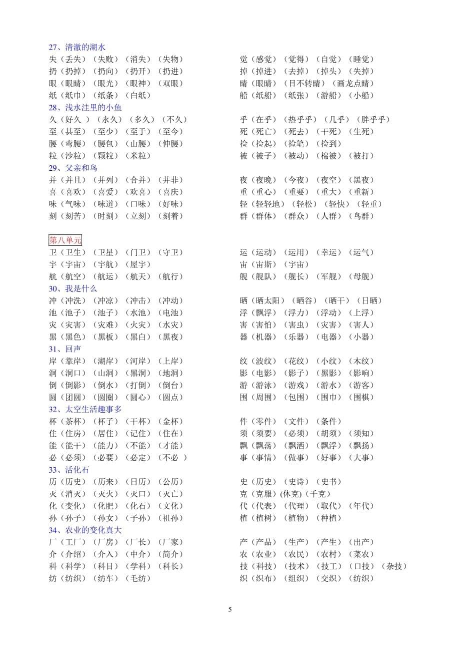 人教版二年级上册生字表（2020年10月整理）.pdf_第5页