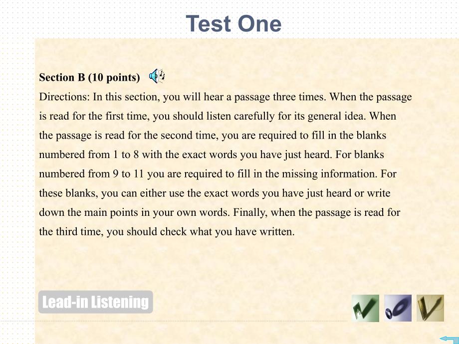 Test1大学英语基础教程课件课后测试答案_第4页