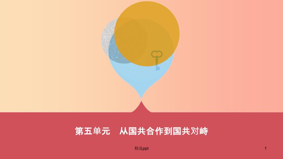 河南省2019年中考历史总复习 第一部分 模块一 中国近代史 第五单元 从国共合作到国共对峙课件(1)_第1页