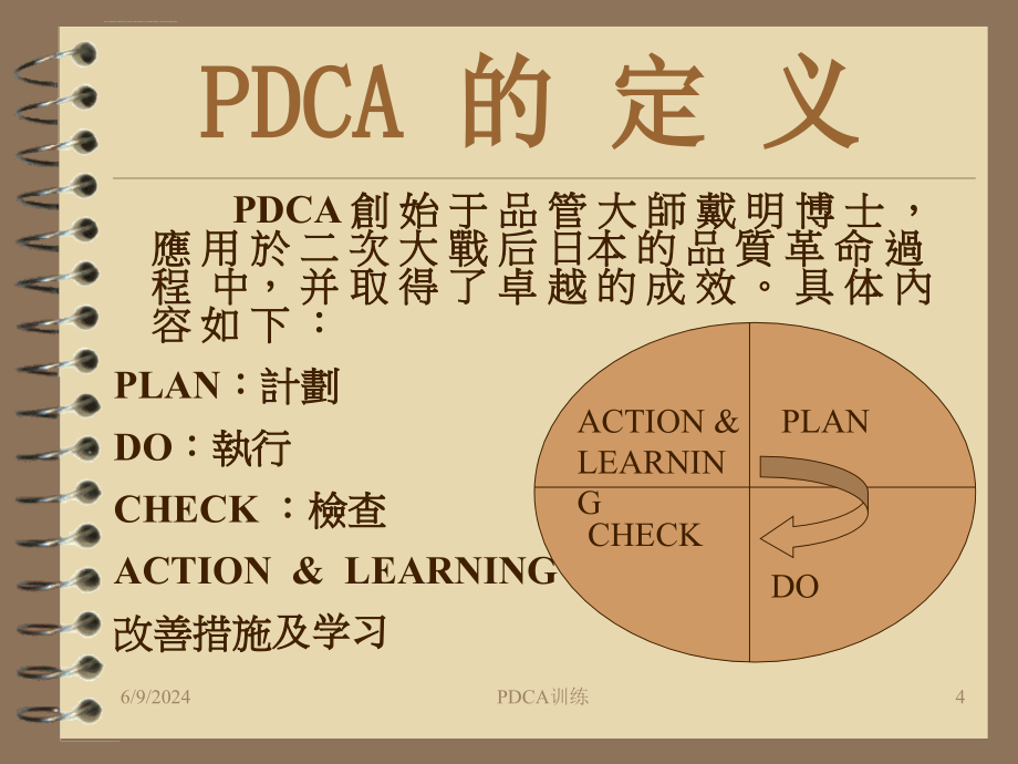 PDCA过程培训教程ppt课件_第4页