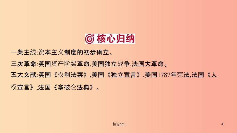 河南省2019年中考历史总复习 第一部分 模块三 世界历史（上）第四单元 资本主义制度的初步确立课件(1)_第4页