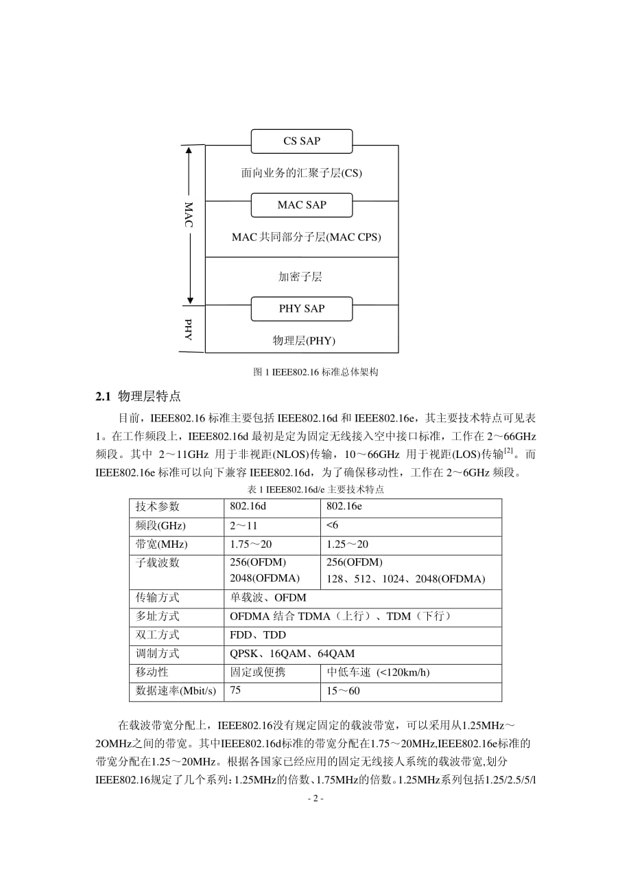 WiMAX技术特点及发展趋势研究_第2页