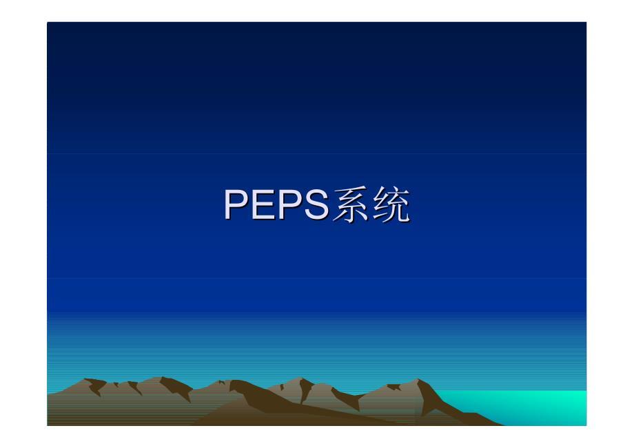 PEPS系统（最新版-修订）新修订