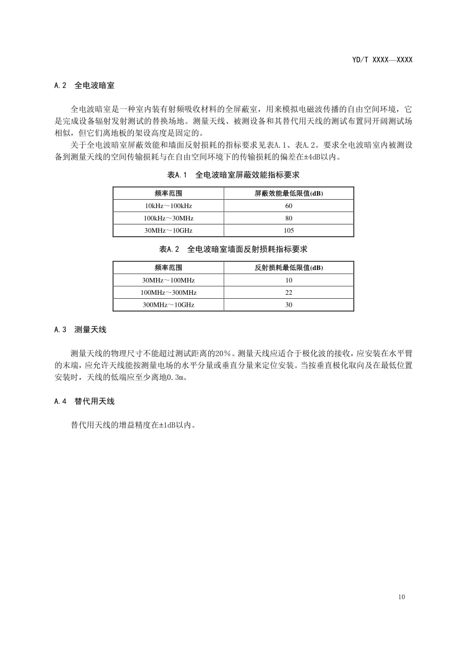 数字集群系统基站设备射频测试场地与辐射测试的场地布置指南、辐射杂散发射的通用测试方法_第2页