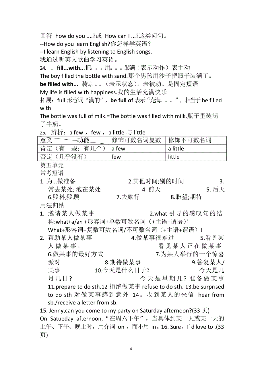 2020年整理鲁教版七年级英语下册常考知识点汇总.docx_第4页