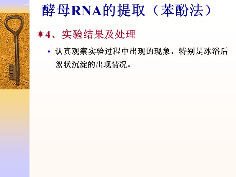 浙江大学生物化学实验甲酵母RNA的提取(苯酚法)ppt课件_第3页