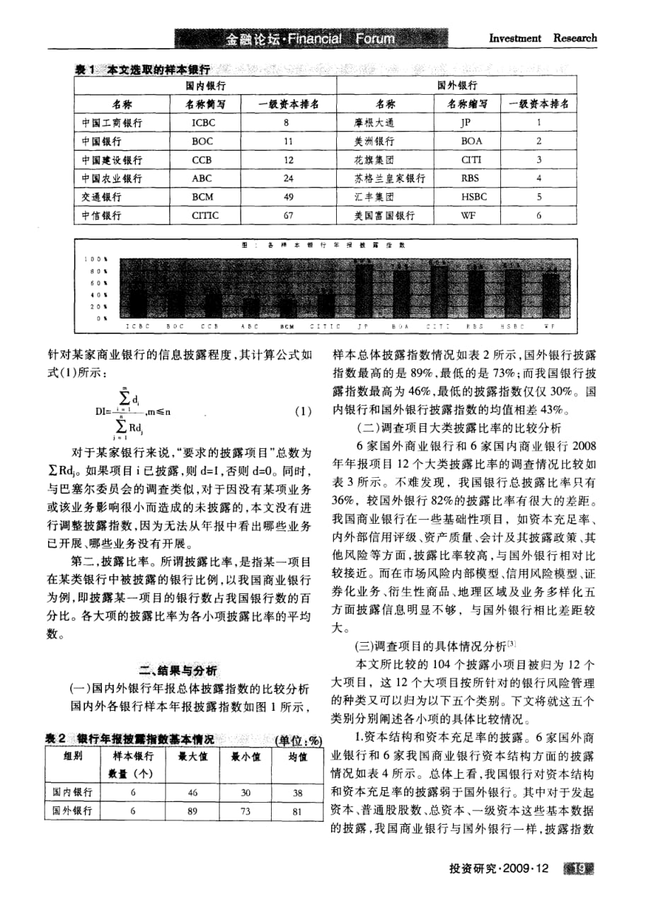 商业银行会计信息披露的中外比较研究——基于公开财务报告的实证分析_第2页