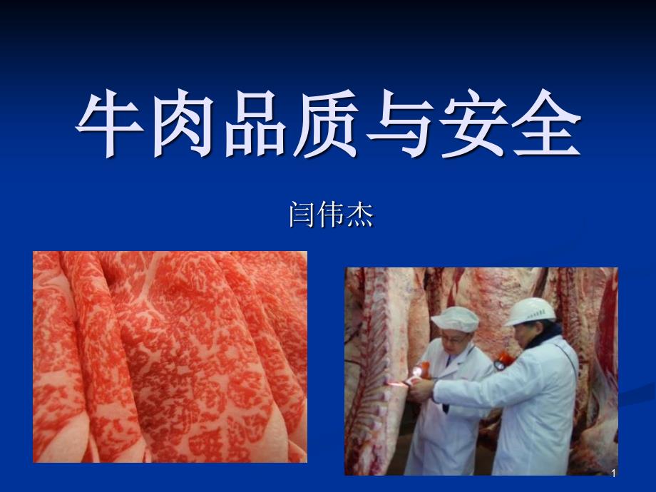 《牛肉品质与安全》PPT幻灯片_第1页