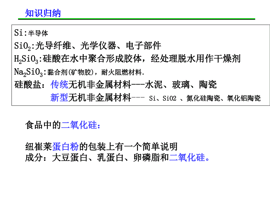 浙江省仙居中学高三一轮复习-含硅物质ppt课件_第3页