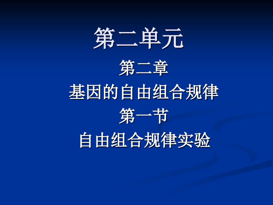 自由组合规律(高中生物)ppt课件_第1页