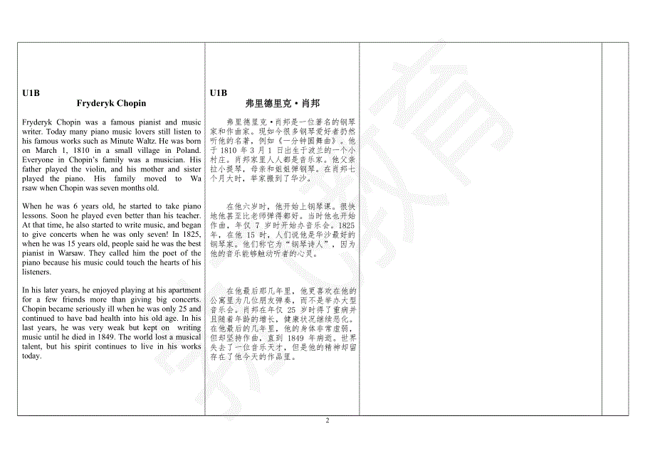 2020年整理鲁教版英语八年级下册课文翻译及挖空练习.docx_第2页