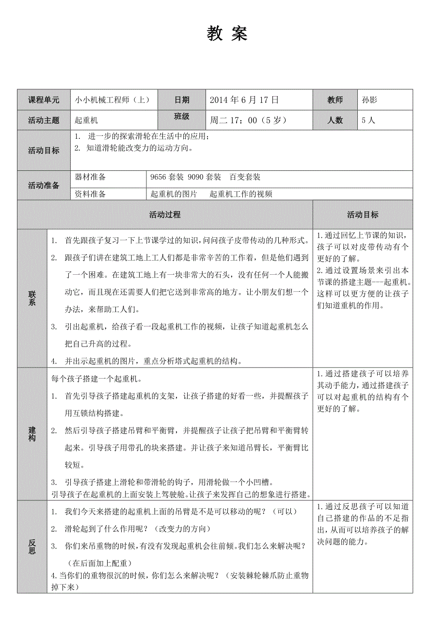 孙影6月17日周二17：00起重机教案_第1页