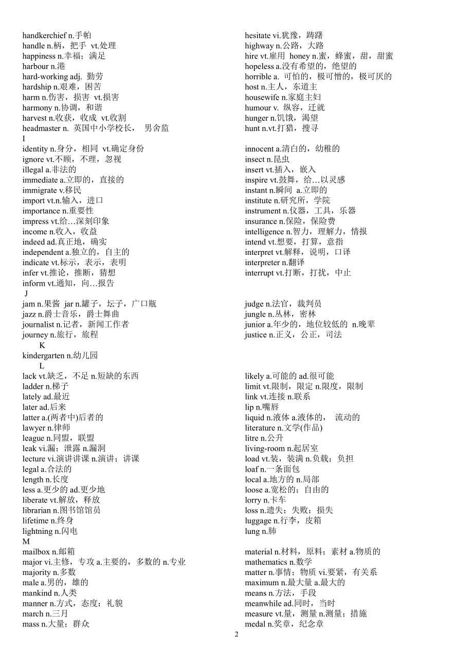 高考必备单词985个（2020年10月整理）.pdf_第5页