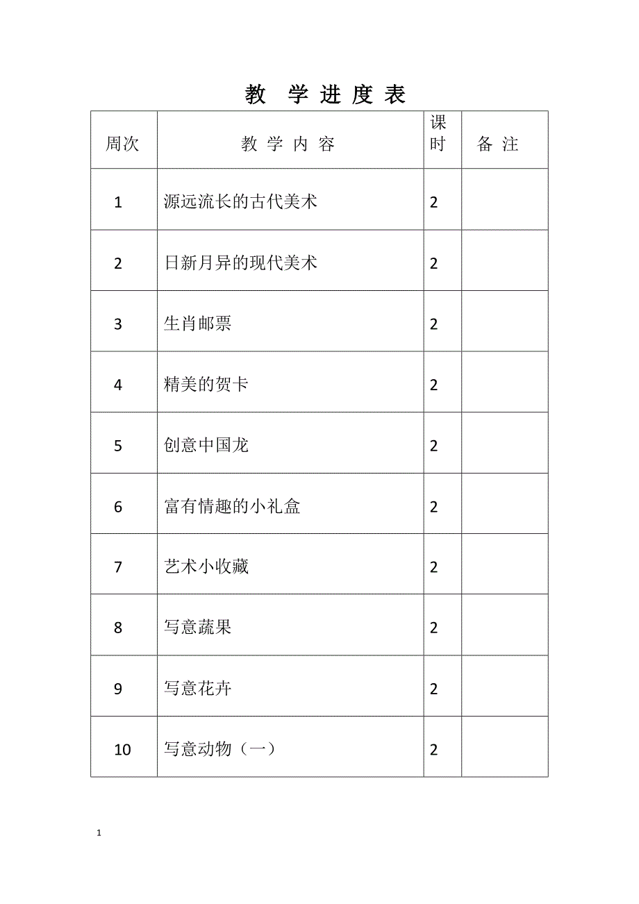 2021岭南版美术六年级上册全册教案-新修订_第1页