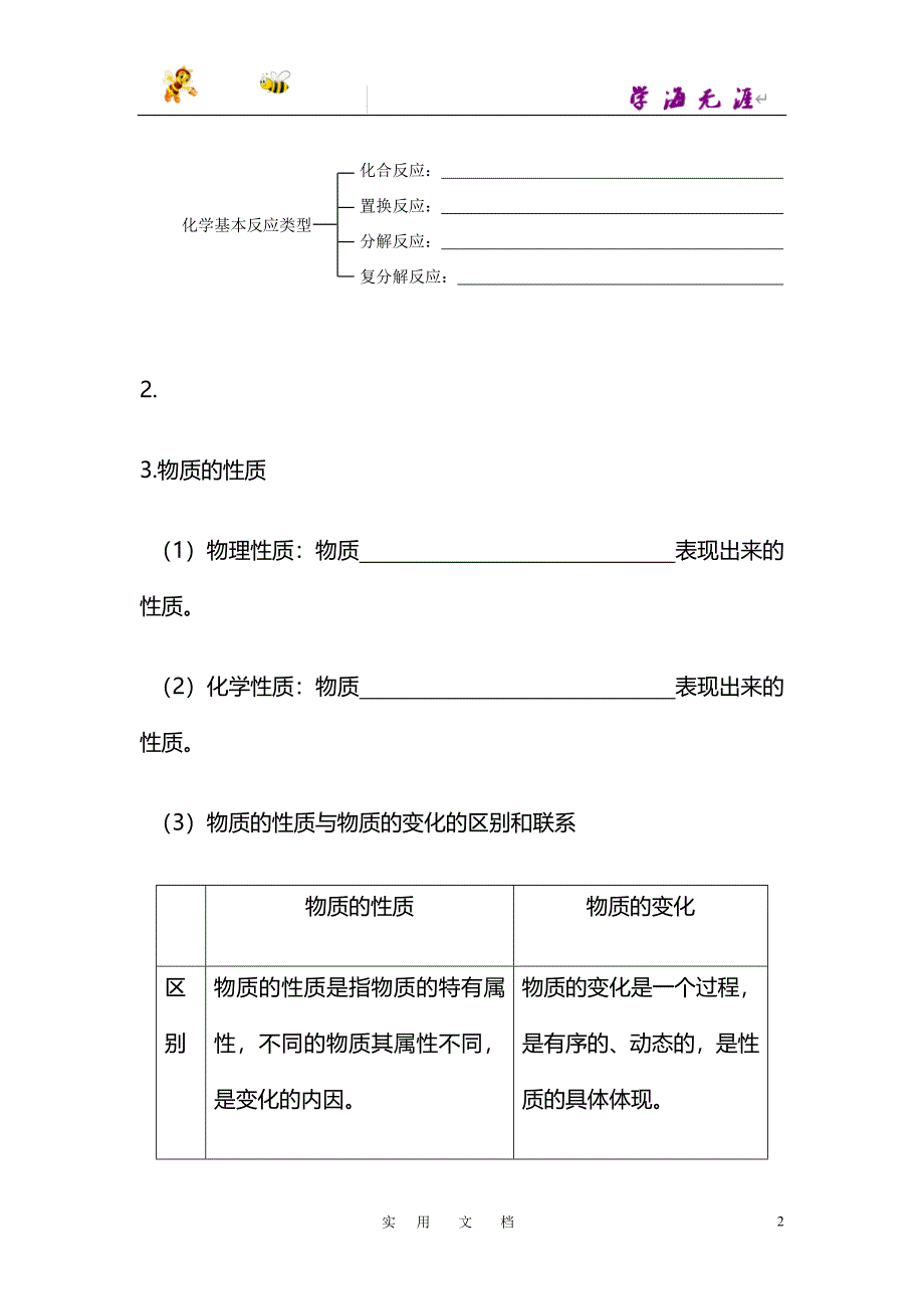 2016年九年级化学全册 第2单元《探秘水世界》导学案（新版）鲁教版_第2页