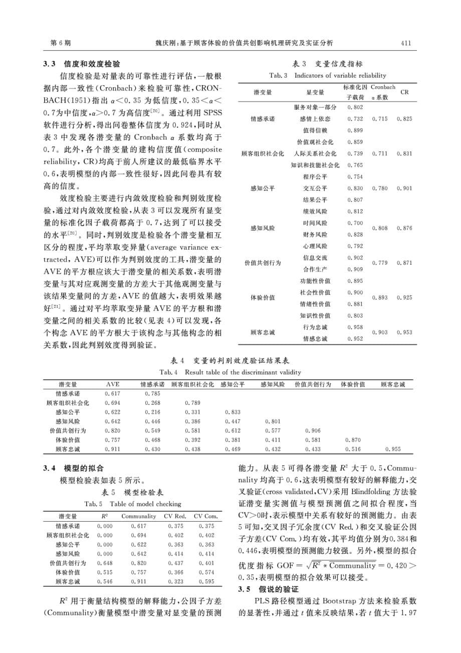 基于顾客体验的价值共创影响机理研究及实证分析_第5页