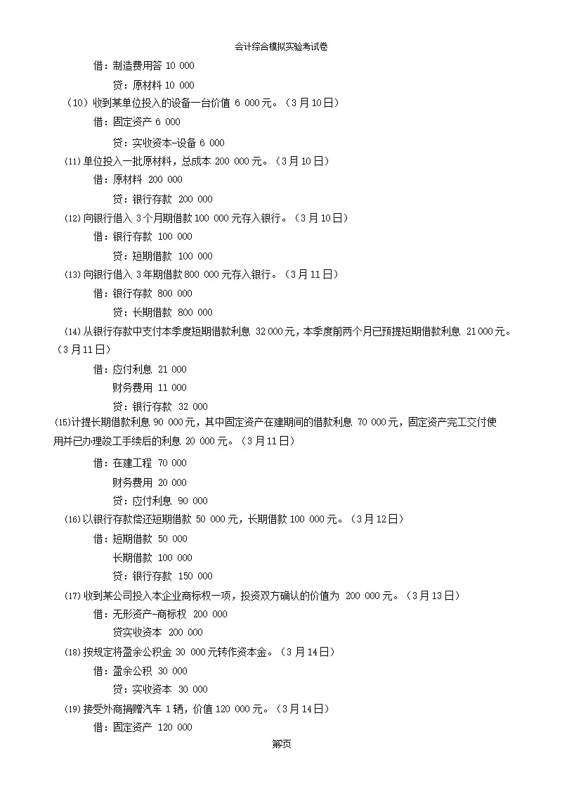 会计综合模拟实验考试试卷（2020年10月整理）.pptx_第2页