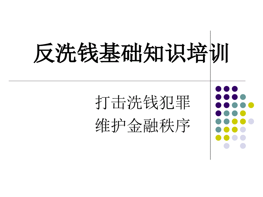 反洗钱基础知识培训课件 编订_第1页