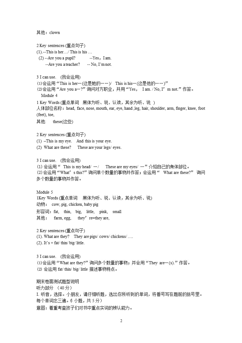 人教版二年级上册英语知识点（2020年10月整理）.pptx_第2页