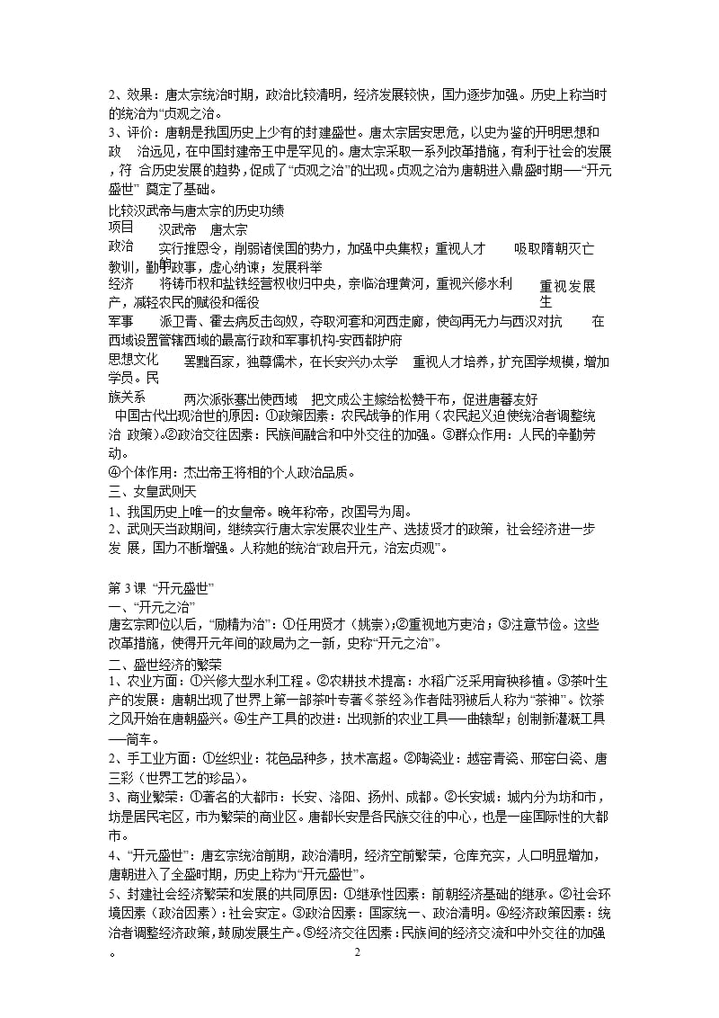 人教版七年级下册历史复习资料(全)（2020年10月整理）.pptx_第2页