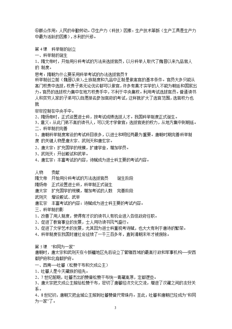 人教版七年级下册历史复习资料(全)（2020年10月整理）.pptx_第3页